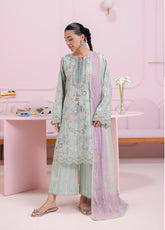 QPrints By Qalamkar Embroidered Lawn 3 Piece Unstitched Suit QLM25QP D-EM-05B GRETA